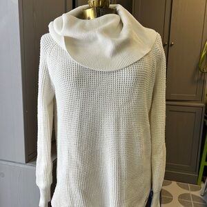 Michael Kors White Cowl Neck Sweater